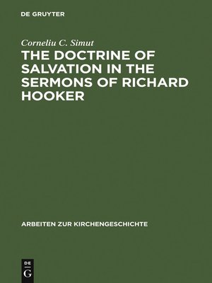 cover image of The Doctrine of Salvation in the Sermons of Richard Hooker